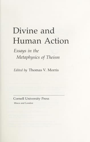 Tapa de Divine and human action