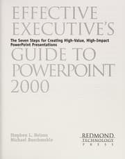 Tapa de Effective Executive's Guide to PowerPoint 2000