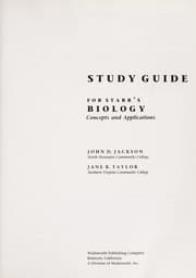 Tapa de Study guide for Starr's Biology