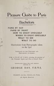 Tapa de Pleasure guide to Paris for bachelors