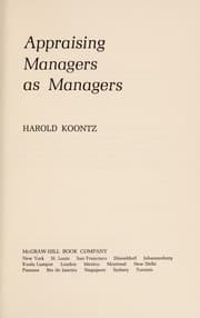 Tapa de Appraising managers as managers