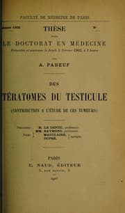 Tapa de Des teratomes du testicule