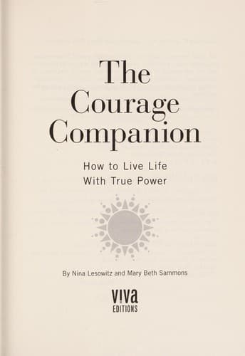 Tapa de The courage companion