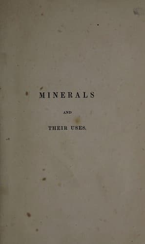 Tapa de Minerals and their uses