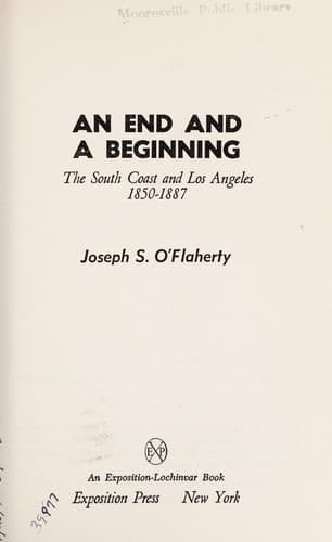Tapa de An End and a Beginning