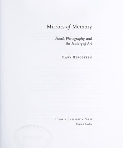 Tapa de Mirrors of memory
