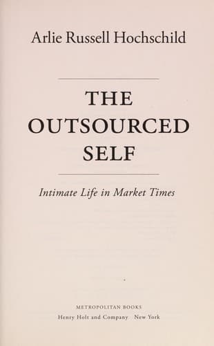 Tapa de The outsourced self