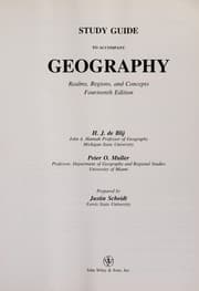 Tapa de Study guide to accompany geography