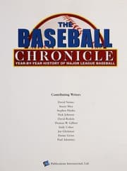 Tapa de The baseball chronicle