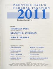 Tapa de Prentice Hall's federal taxation 2011