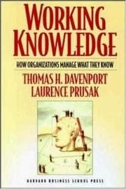 Tapa de Working Knowledge