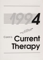 Tapa de Conn's Current Therapy 1994 (Conn's Current Therapy)