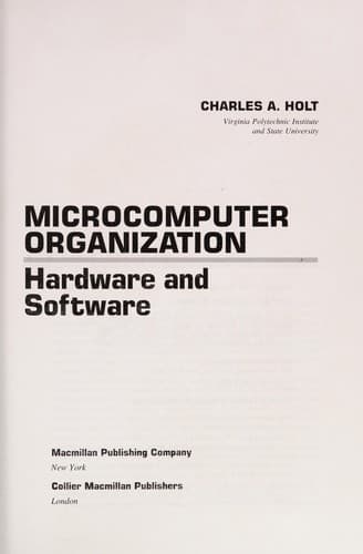 Tapa de Microcomputer organization