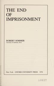 Tapa de The end of imprisonment