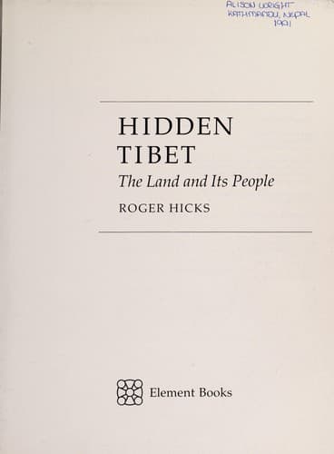 Tapa de Hidden Tibet