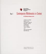Tapa de Contemporary mathematics in context