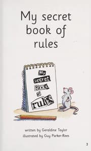 Tapa de My secret book of rules