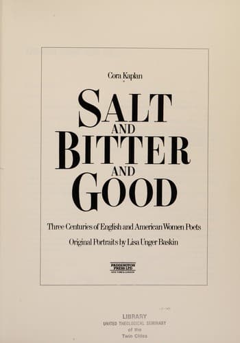 Tapa de Salt and Bitter and Good