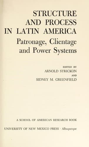 Tapa de Structure and process in Latin America