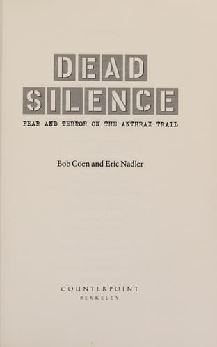 Tapa de Dead silence