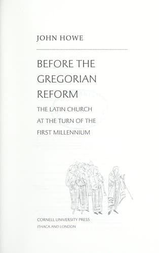Tapa de Before the Gregorian reform