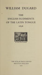 Tapa de The English rudiments of the Latine tongue