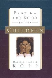 Tapa de Praying the Bible for your children