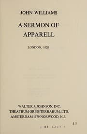 Tapa de A sermon of apparell