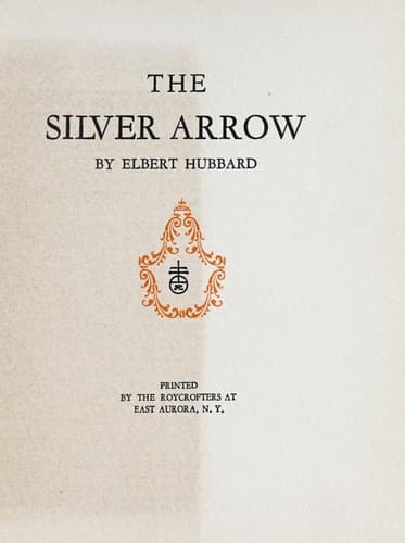 Tapa de The silver arrow