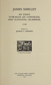 Tapa de An essay towards an universal and rational grammar, 1726