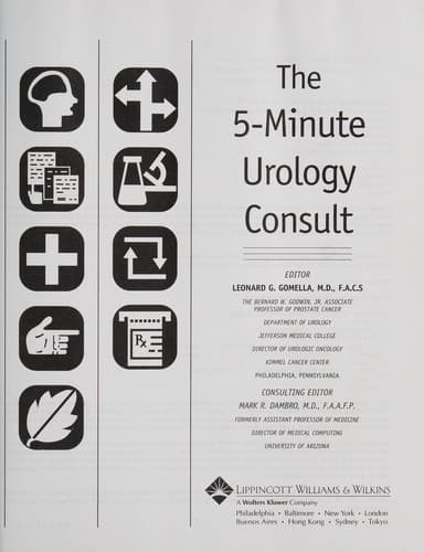 Tapa de The 5-minute urology consult