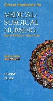 Tapa de Clinical handbook for medical-surgical nursing