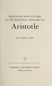 Tapa de Education and culture in the political thought of Aristotle