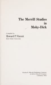 Tapa de The Merrill studies in Moby-Dick