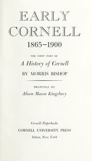Tapa de A history of Cornell