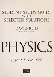 Tapa de Student study guide & selected solutions manual: Physics, Second edition, James S. Walker