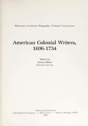 Tapa de American colonial writers, 1606-1734