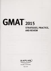 Tapa de GMAT 2015 strategies, practice, and review