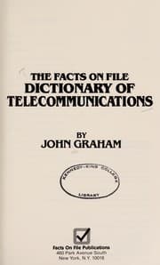 Tapa de Dictionary of telecommunications
