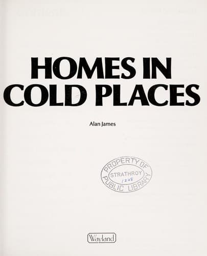 Tapa de Homes in cold places