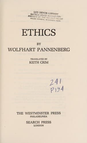 Tapa de Ethics