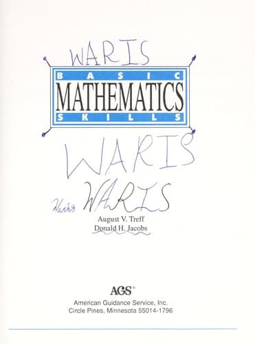 Tapa de Basic mathematics skills