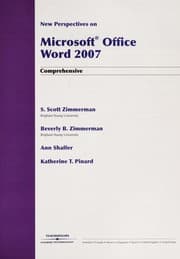 Tapa de New perspectives on Microsoft Office Word 2007