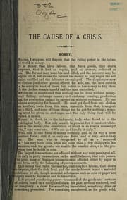 Tapa de The cause of a crisis (Flürscheim's theory)