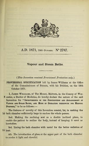 Tapa de Specification of James Williams