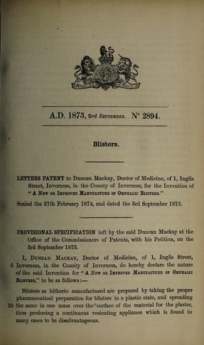 Tapa de Specification of Duncan MacKay