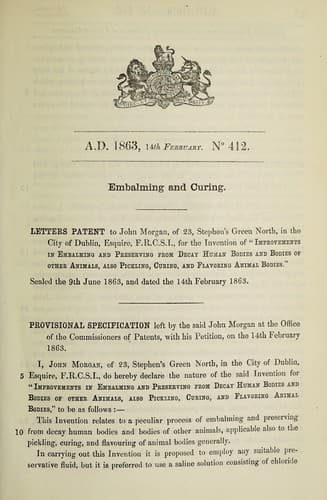 Tapa de Specification of John Morgan