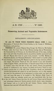 Tapa de Specification of John Donaldson