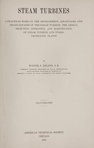 Tapa de Steam turbines