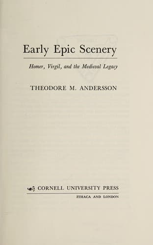Tapa de Early epic scenery